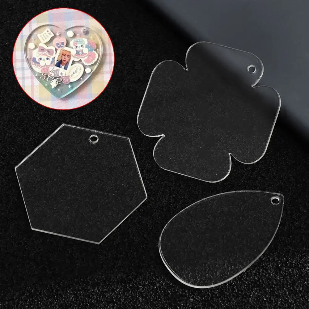 

Fashion New Acrylic Keychain Blanks Clear Keychains Blank for Vinyl Handmade Crafts DIY Projects Personalized Keychain