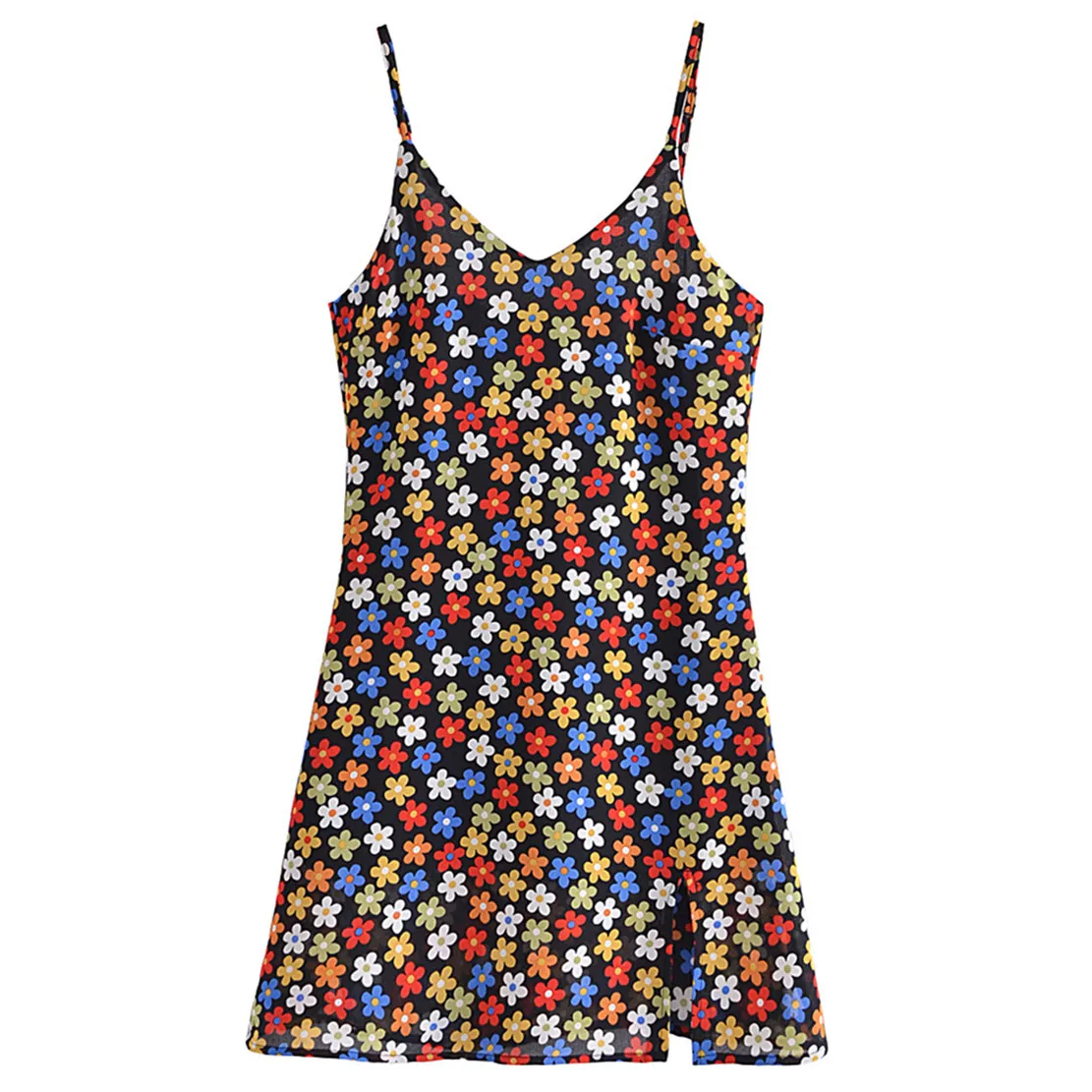 

Elmsk 2022 винтажное шифоновое летнее платье в стиле Инди с цветочным принтом во французском стиле для женщин