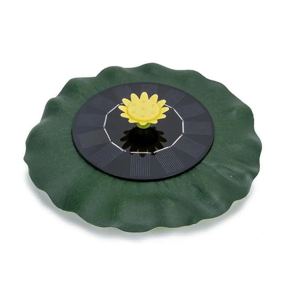 

Solar Simulation Lotus Leaf Wrap Floating 1W Water Fountain Pump with Nozzles For Bird Bath Pond Pool Fish Bowl Aquarium Garden
