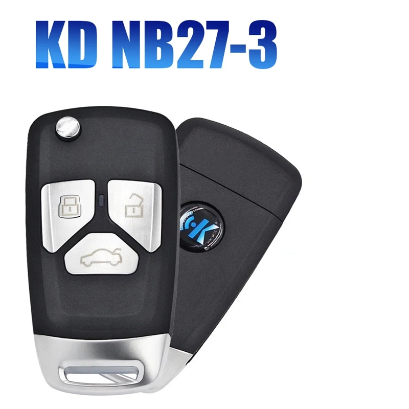 

KEYDIY NB27-3 KD Car Remote Key NB-Series 3 Button With Chips For Style For KD900/KD-X2 KD MINI/ URG200 Programmer A