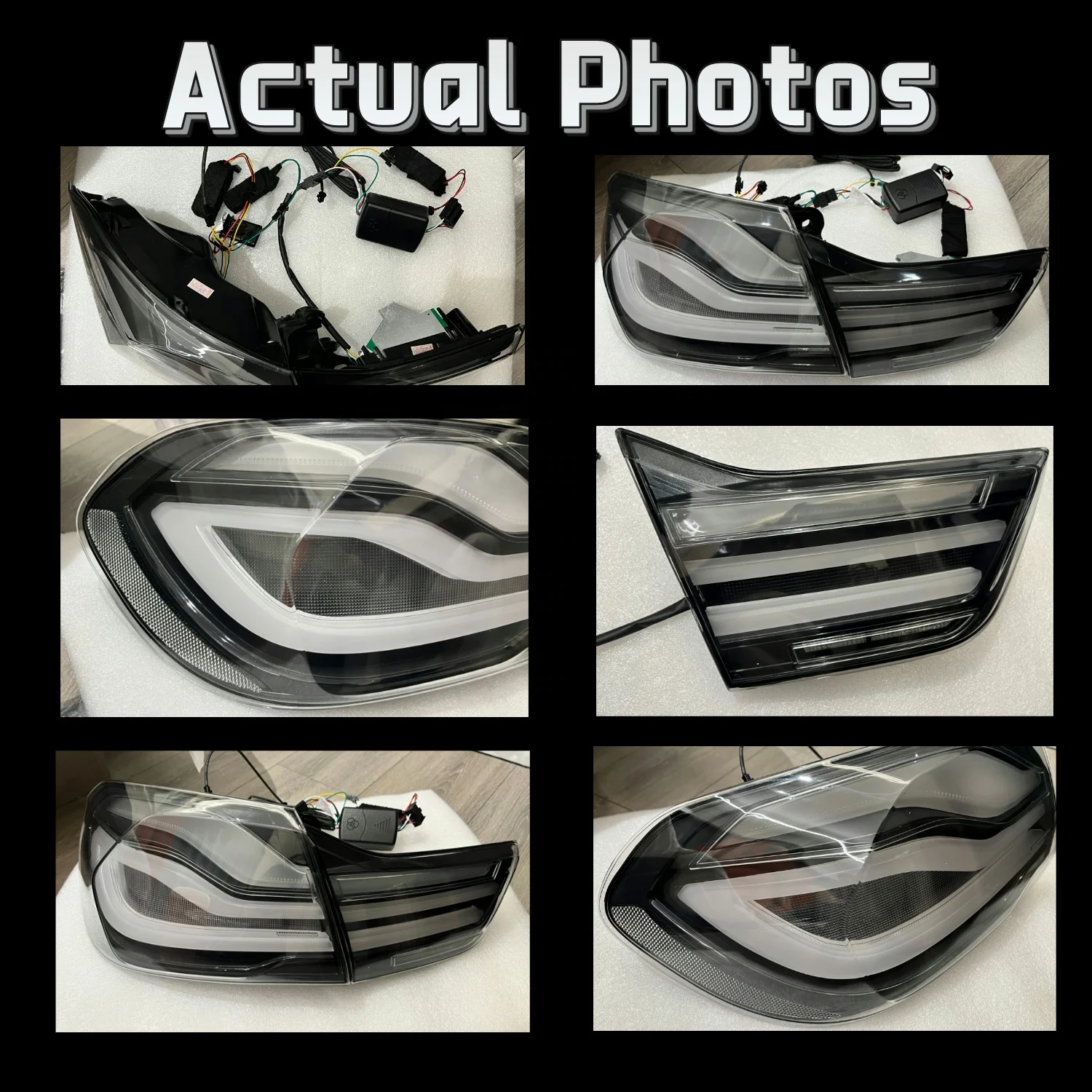 Фото Светодиодные прозрачные задние фонари для BMW 4 серии F32 F36 F82 F33 F83 2013-2016, обновление до версии 2017+, задние стоп-сигналы и фонари заднего хода. №3