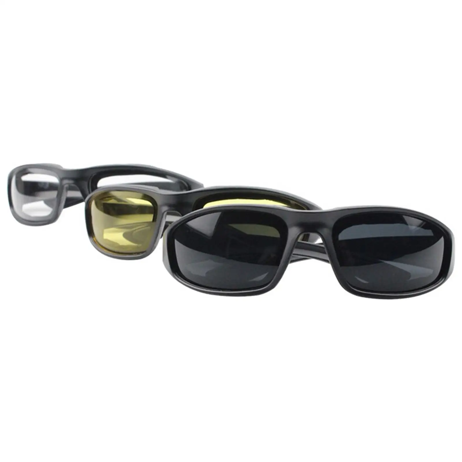 3x мотоциклетные пылезащитные очки для верховой езды дымчато-желтые мягкие