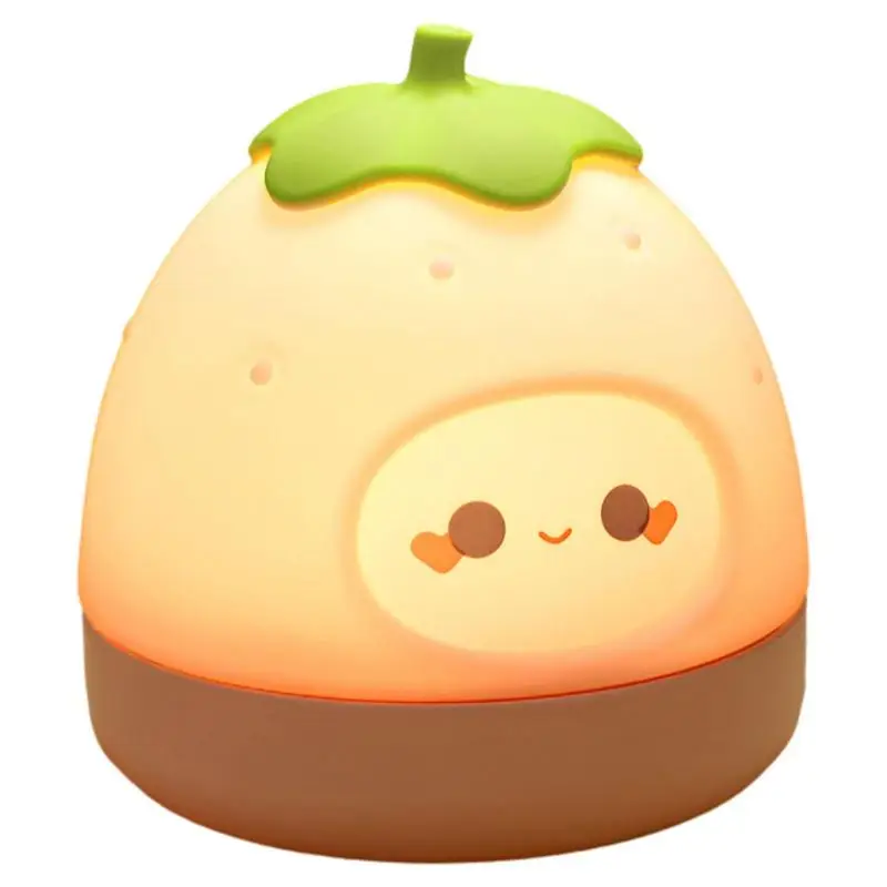 

LED Night Lamp Strawberry Shape Touch Light Colorful Child Holiday Gift Sleeping Creative Bedroom Desktop Decor Lamp