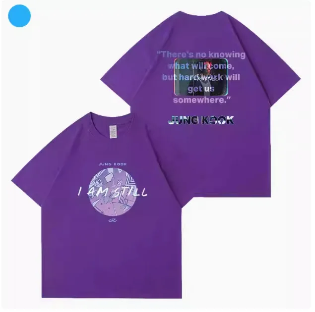 Kpop JUNGKOOK I AM STILL футболка для женщин и мужчин летние свободные хлопковые футболки с