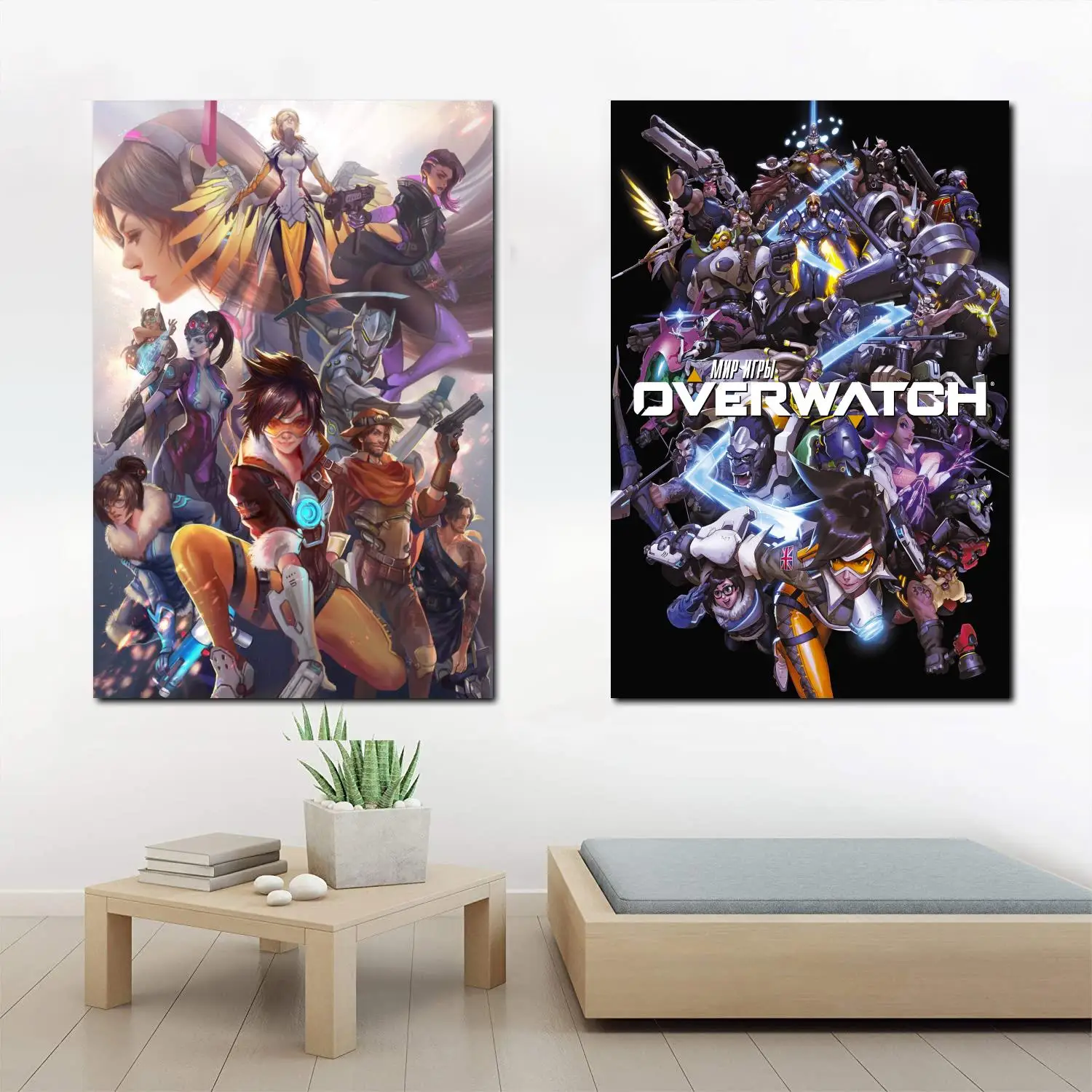 

Overwatch видео игра холст художественный плакат и настенный художественный принт современная семейная Спальня Декор плакаты