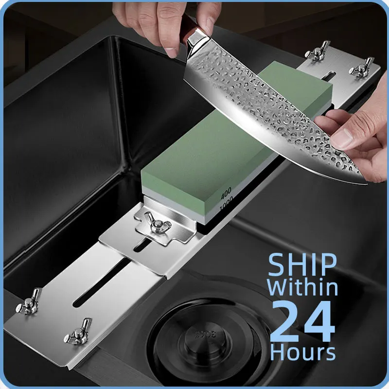 

Whetstone Knife Sharpener Angle Guide Adjustable Sink Bridge Holde Correction Repair Stone Grinding Kitchen Accessories Tools