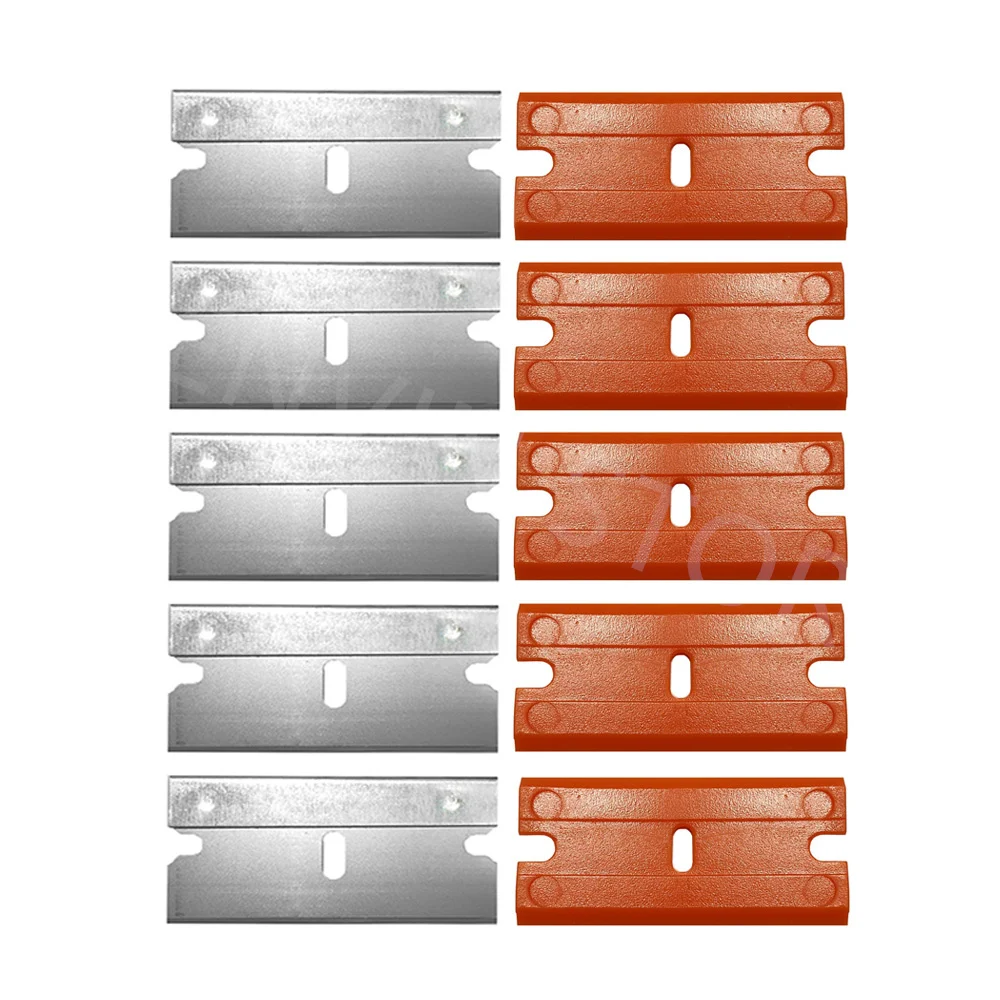 

Пластиковые/металлические скребки с лезвиями бритвы для окон автомобиля, виниловая пленка, клейкое стекло, инструмент для удаления керамического порошка