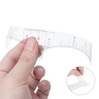 50pcs permanent makeup eyebrow disposable accurate ruler microblading shaping tools tattoos measure stickers