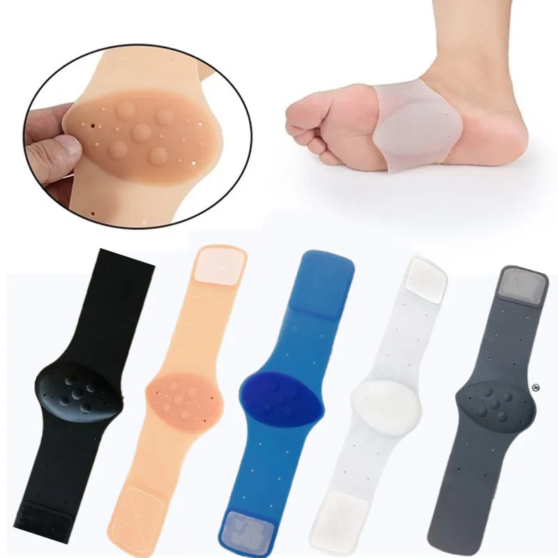

A Pair Bandage Correction Flat Feet Insoles Massage Protection Soft Foot Care Relief Fasciitis Silicone Gel Arch Support Brace