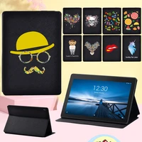 protective cover for lenovo tab m10 plus x606f x606xe10 10 1 x104f x104lm10 10 1 x605f tablet accessories anime leather case
