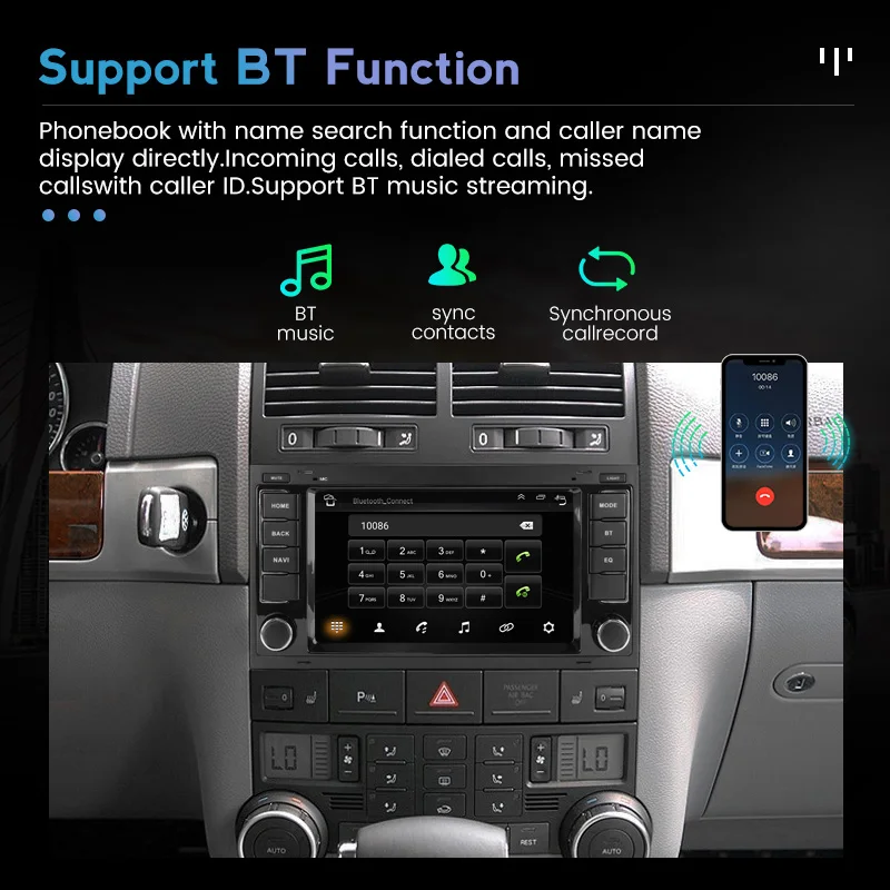 Автомобильный DVD-плеер MEKEDE 7 дюймов 2DIN Android с Навигатором для VW Volkswagen Touareg Transporter T5