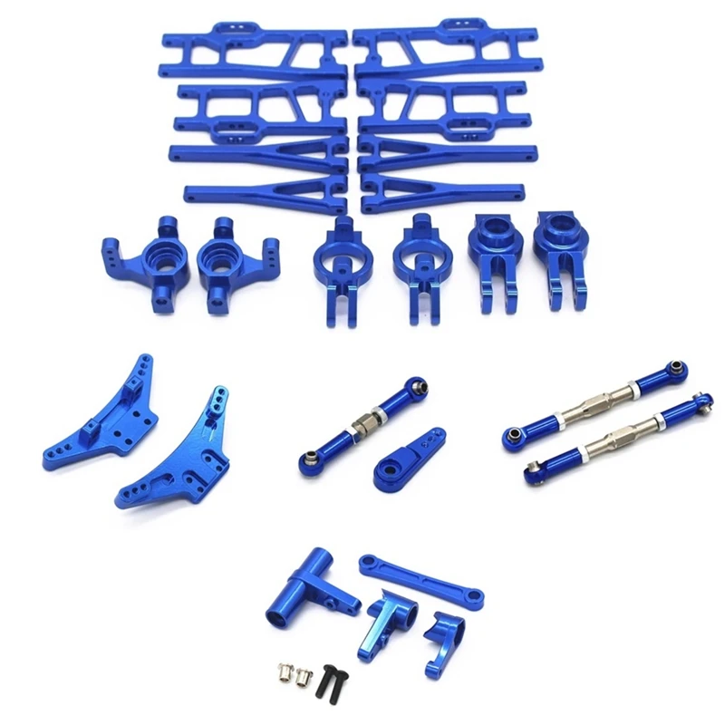

Metal Upgrade Accessories Set Steering Block Hub Carrier Suspension Arm For Wltoys 104009 12402-A RC Car Upgrades