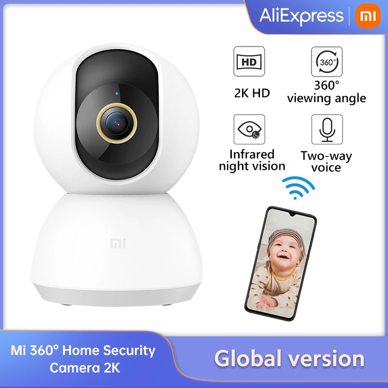 

Xiaomi mi умная камера 2K 1296P 1080P HD 360 Угол WiFi веб-камера ночного видения Видео IP камера видеоняня для приложения Mihome