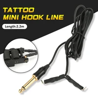 1 piece tattoo mini clip cable 2 2m power foot hook cable for tattoo machine tattoo gun power supply special tattoo accessories