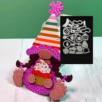 metal cutting dies gnome dies birthday add ons die cut mold card scrapbooking paper craft knife mould blade punch new 2022