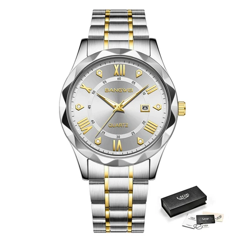 Часы LIGE мужские наручные кварцевые, брендовые Роскошные спортивные водонепроницаемые с хронографом и датой, 2024