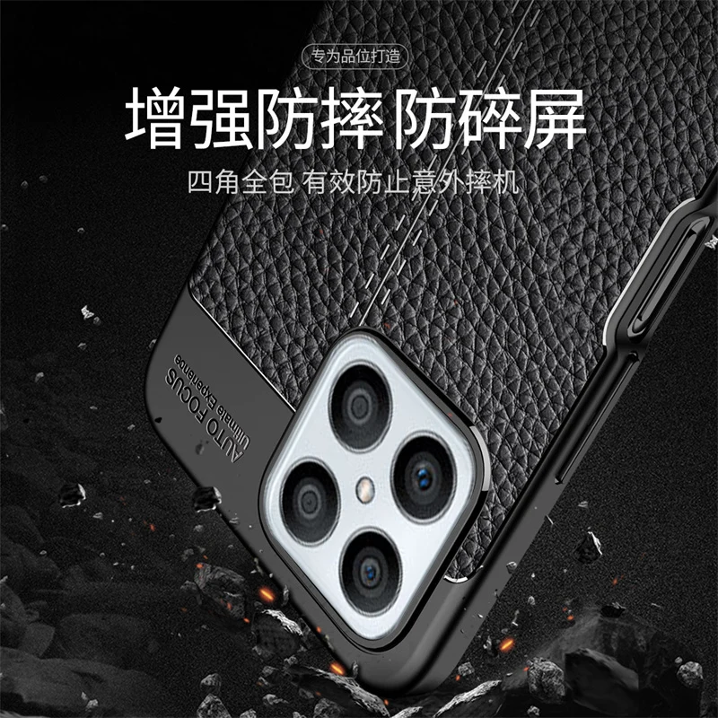 For Huawei Honor X8 Case Cover For Honor X8 Capas Shockproof Phone Bumper Back Soft TPU Leather Cover For Honor X 8 X7 X8 Fundas