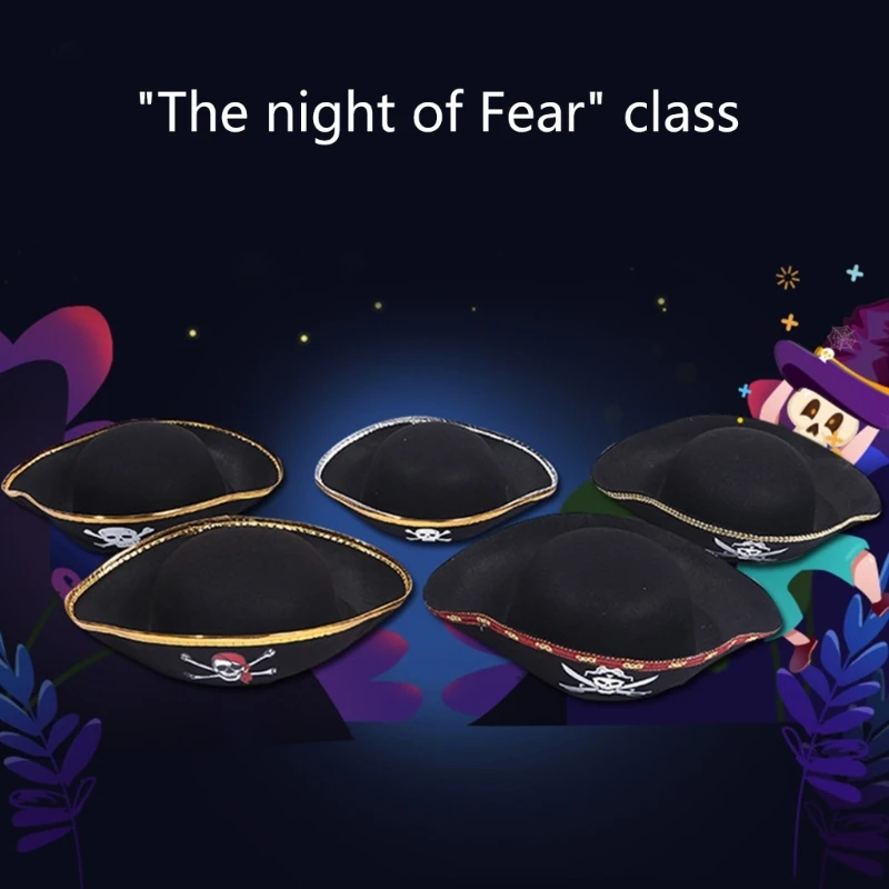 Пиратская шляпа для взрослых косплей костюм вечеринки треуголка сценическое шоу