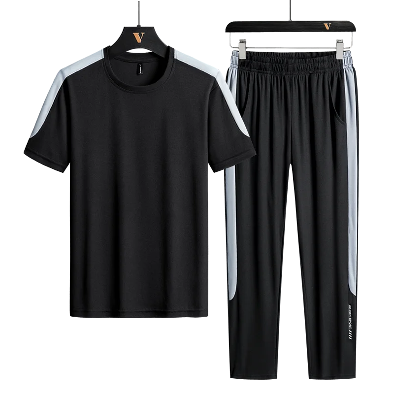 Комплект спортивной одежды мужской повседневный брендовая одежда футболка и