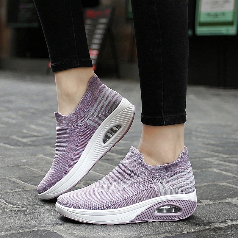 Sneakers Women Walking Shoes Outdoor Casual Sports Footwears Breathable Tennis Shoe Platform Air Cushion Zapatillas Aire Mujer