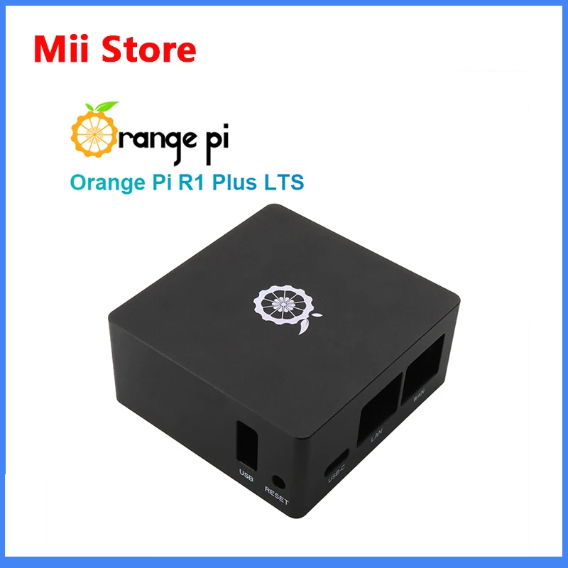 Orange Pi R1 Plus LTS RK3328 1GB Dual Gigabit  Ethernet Gateways OpenWrt LEDE Development Board Metal Shell Soft Routing