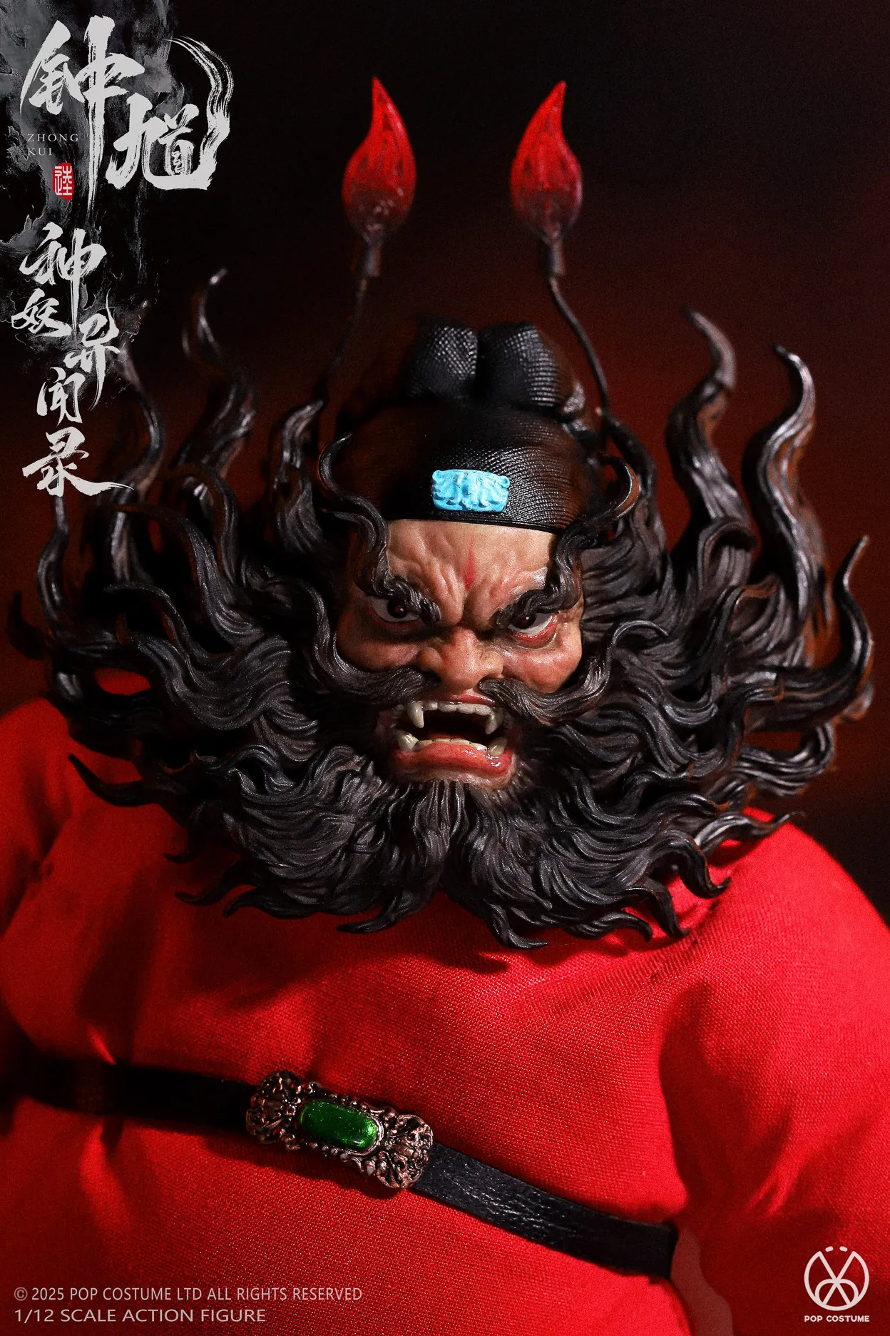 Фото В наличии POPCOSTUME MYA-01 ZHONG KUI Подвижная модель-фигурка 1/12 МАСШТАБА, китайская мифология №4