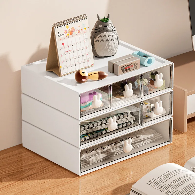 

Stationery storage box, desk student's ins drawer type pen holder cabinet, office tape hair accessories small sundries