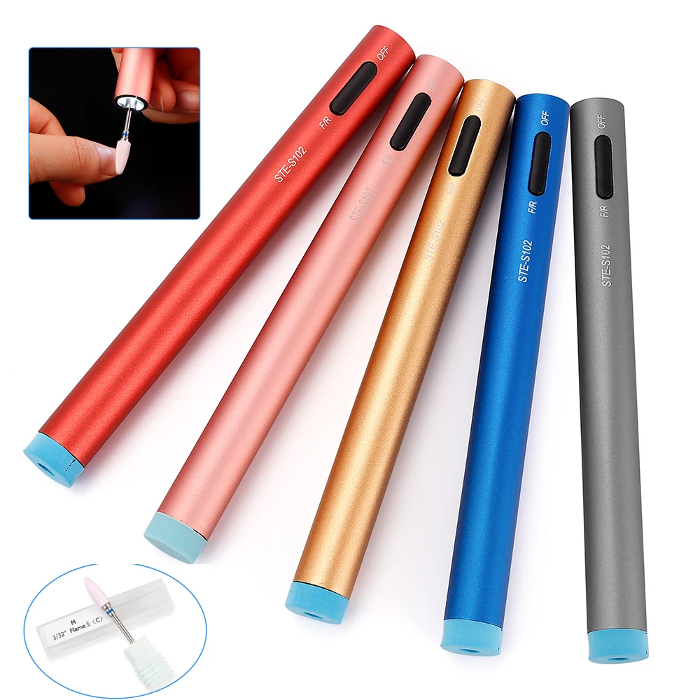 

USB Portable Electric Nail Drill Machine 12000rpm Mini Nail Polishing Pen Manicure Grinding Device For Nail Polishing Tools