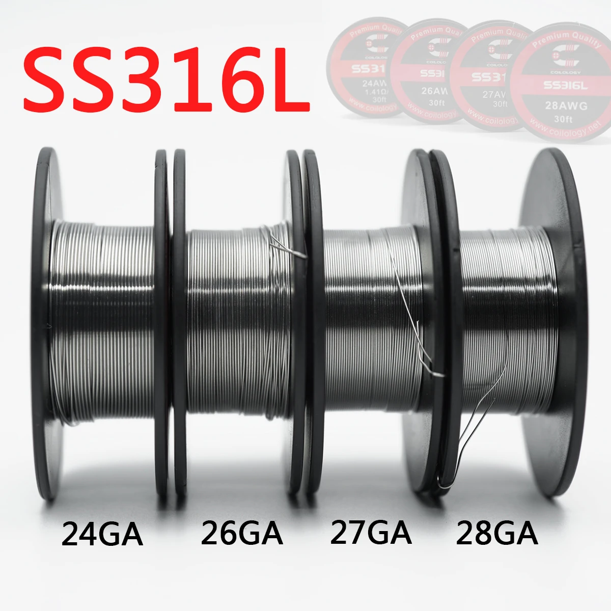 

Металлическая проволочная шпуля SS316L 30 футов для дома