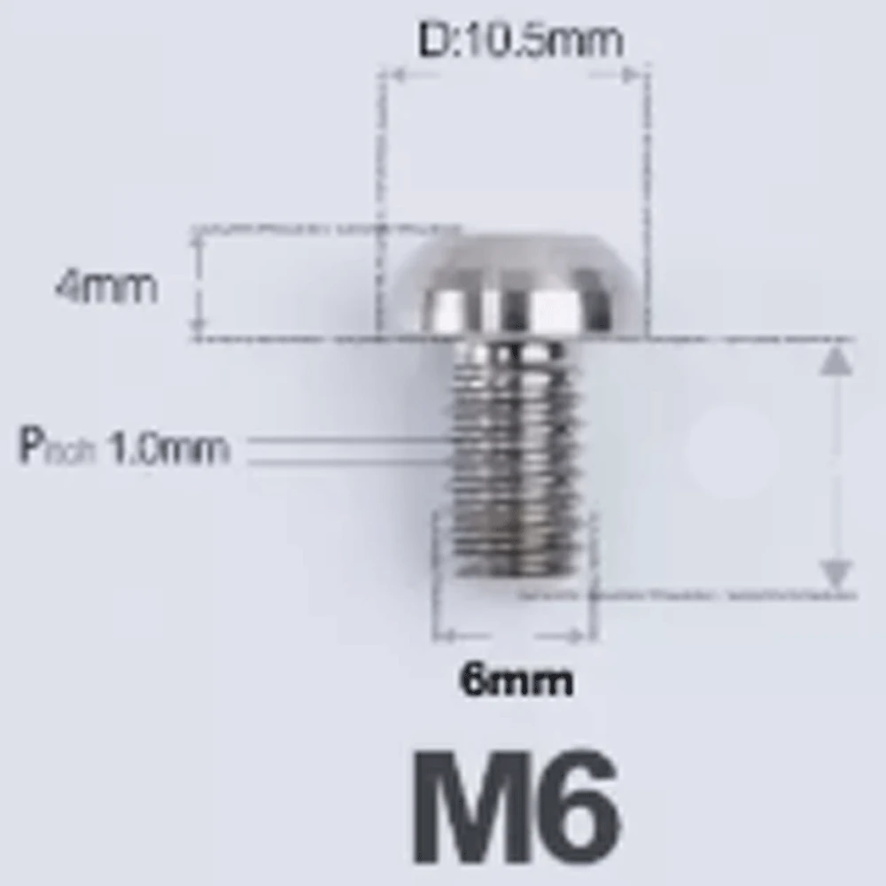 

Несколько цветов M6 p1mm x6/8/10/12/14/16/18/20/25/30/35mm GR5 TC4 болт из титанового сплава T30 Torx гриб головка для велосипеда