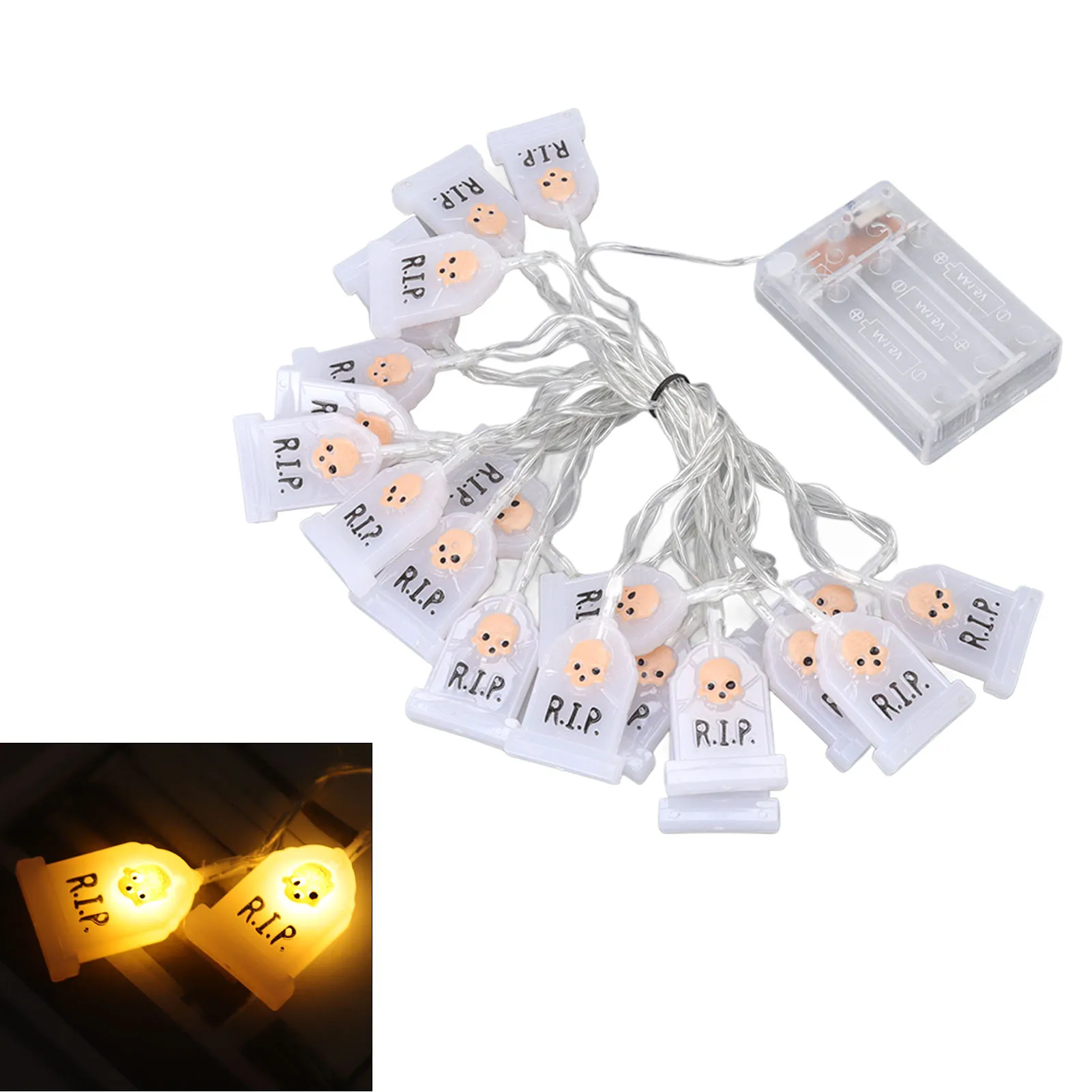 Рисунок 2 - Гирлянда на Хэллоуин с черепом