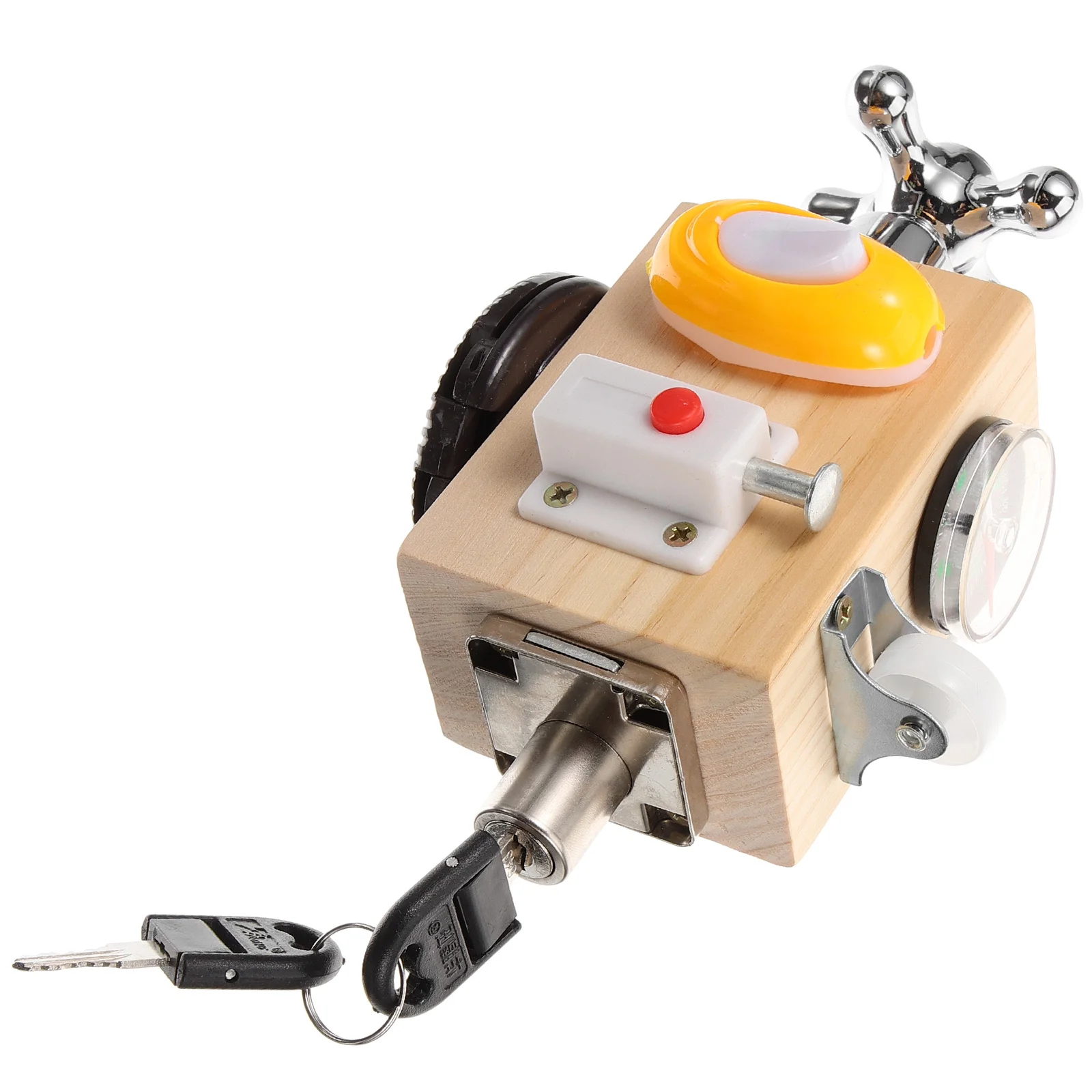 

Игрушки Монтессори, занятый раньше, Детские ключи, инструмент, разблокированный пластиковый сенсорный ящик, инструменты, деревянный ящик для малышей