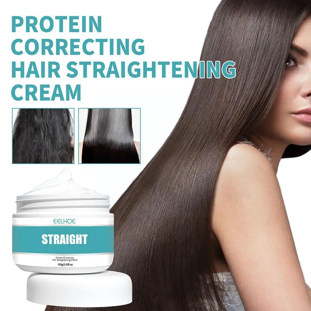 

Protein Correction Hair Straightening Cream With Smoothing Hurting And Hair Straight Softener Pulling Home Free From Not St W5B5