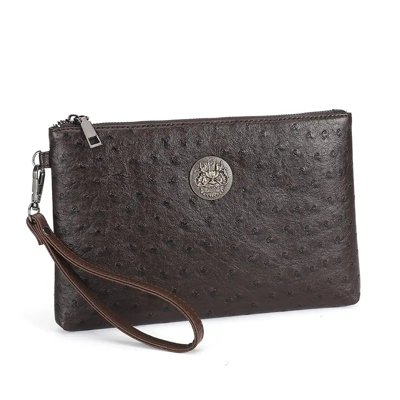 Кошелек мужской кожаный на зажиме для денег многофункциональный тонкий клатч с