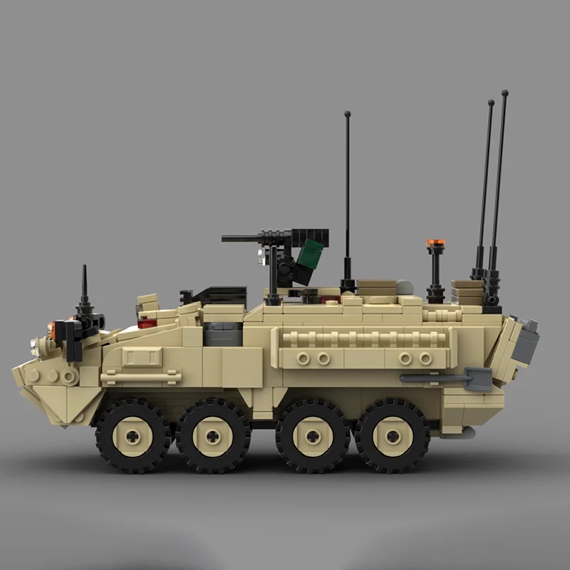 Фото Moc Building Bricks Военная модель M1126 StrykerTank Технология Модульные блоки Праздничные подарки Игрушки для детей DIY Наборы для сборки №4