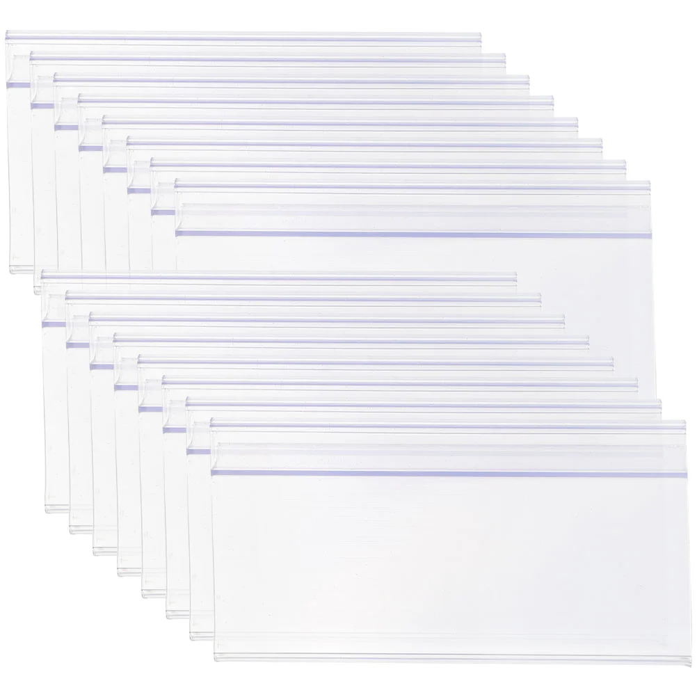 

25Pcs Wire Shelf Label Moveable Shelf Label Holder Shelf Label Holder Sign Holder Tags for Home Supermarket