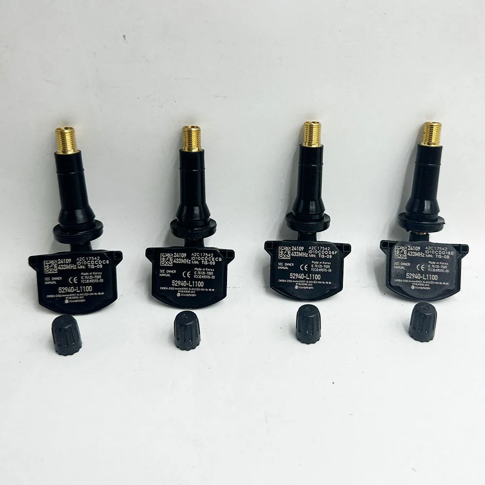 

Новый 4 шт. 52940-L1100 52940L1100 датчик давления в шинах 433 МГц TPMS для Hyundai Elantra Ioniq 5 Santa Cruz Sonata Tucson