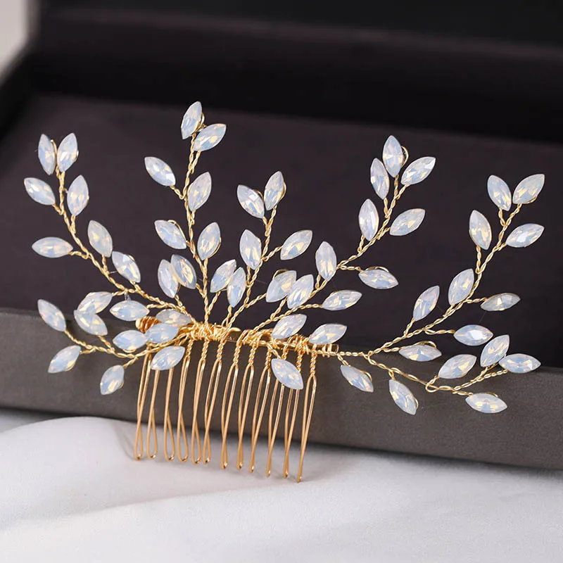 

Rhinestone Hairpin Hair Comb For Women Trendy Alloy Side Pin Barrette Charm Wedding Hair Accessories Bridal Jewelry Tiaras Crown