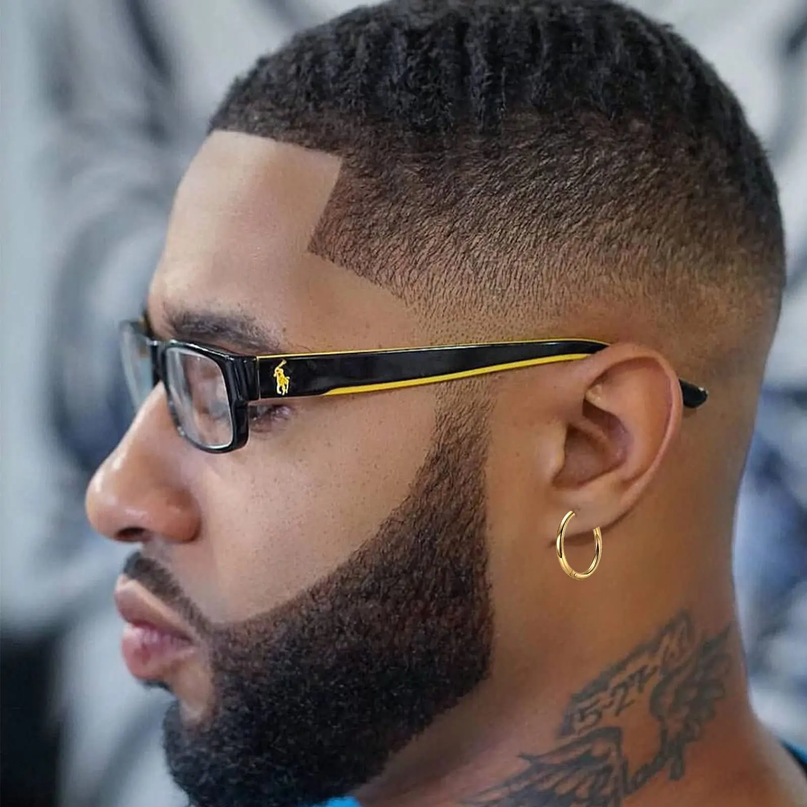 Серьги-гвоздики из нержавеющей стали с фианитом 1-18 пар