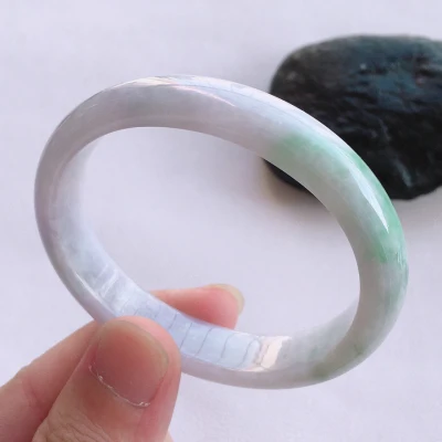 

Natural Myanmar jade light color 54mm-62mm bracelet beautiful princess bracelet to send girlfriend to mother