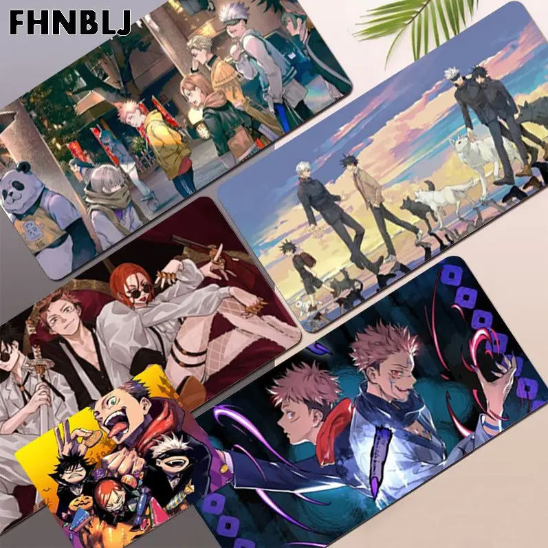 

Jujutsu Kaisen Custom Skin Natural Rubber Gaming mousepad Desk Mat Size for large Edge Locking Speed Version Game Keyboard Pad