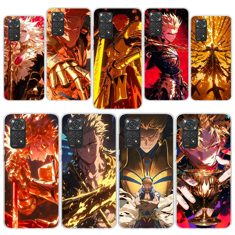 Чехол для телефона Fate Zero Stay Night Gilgamesh Xiaomi Redmi Note 14 13 12 11 Pro Plus 12S 11S 10S 10 11E 11T 9 9S Soft Shoc