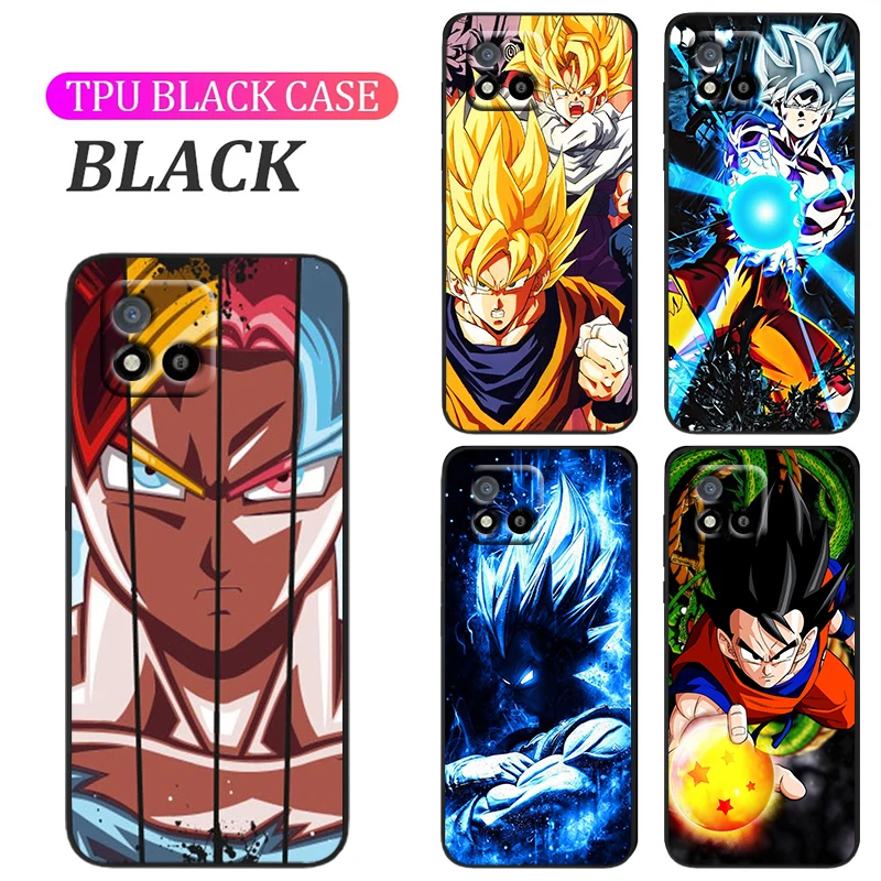 

Dragon Ball Goku Trend Phone Case For Realme Q3S GT Q3 C21Y C20 C21 V15 X7 V3 V5 X50 Q2 C17 C12 C11 Pro 5G TPU Cover