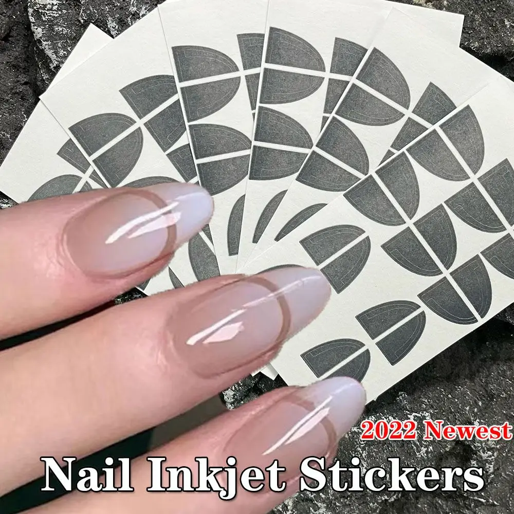

Nail Art Decorations DIY Airbrush French Style Inkjet Decals Love Inkjet Template Nail Stickers Pentagram
