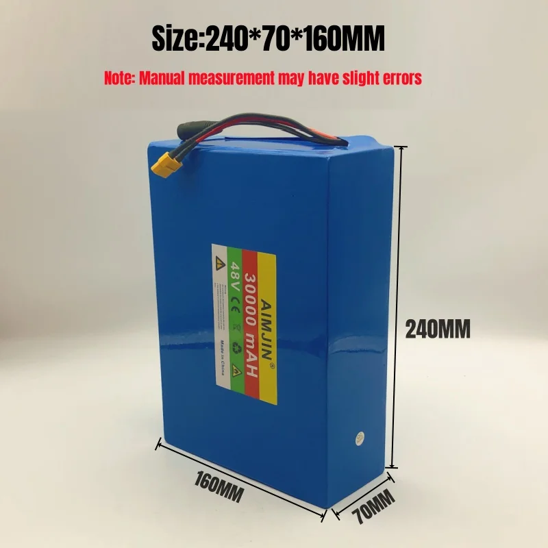 Литиевая батарея высокой емкости 48 в 30 Ач 13S8P для моторизованного скутера