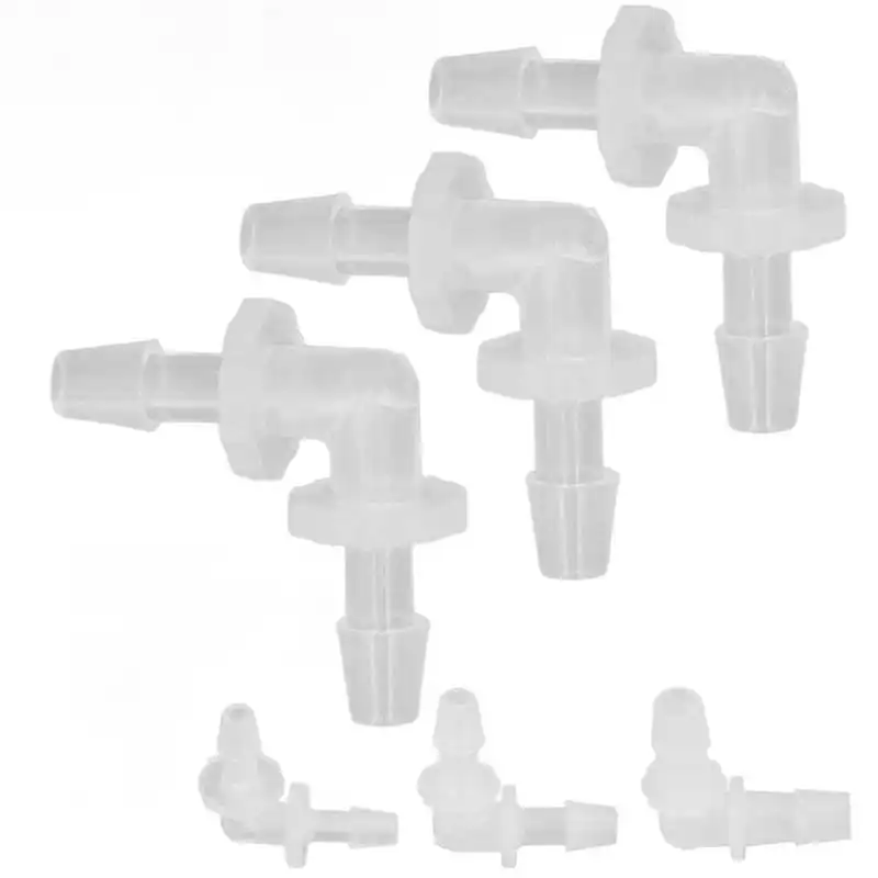 

Barbed Fitting Adapter Good Stiffness Non Rust Equal Diameter PP Wear Resistant Hose Barb Elbow for Aquarium