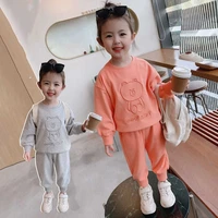 girls suit sweatshirts%c2%a0pants cotton 2pcssets%c2%a02022 hooded spring summer outfits%c2%a0sports sets kid tracksuit children clothing