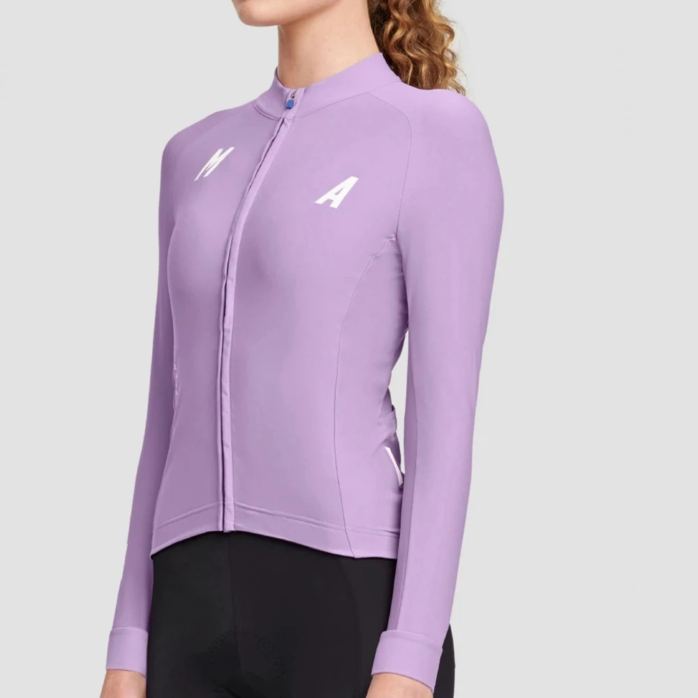 Футболка MAAP Женская дышащая с длинным рукавом одежда для велоспорта Джерси