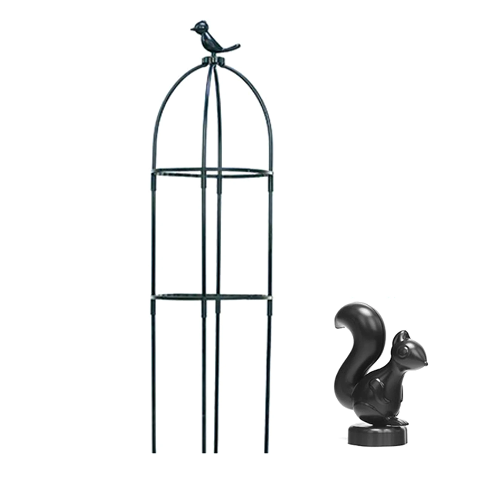 

DIY 4 Stake Top Squirrel Garden Trellis Flower Cucumber For Climbing Plant Stackable Fruit Vine Support Grape Outdoor Decor