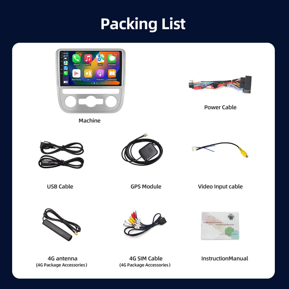 Мультимедийный плеер для Volkswagen Scirocco мультимедийный 2 DIN с радио GPS 4G Wi-Fi DSP IPS 36EQ